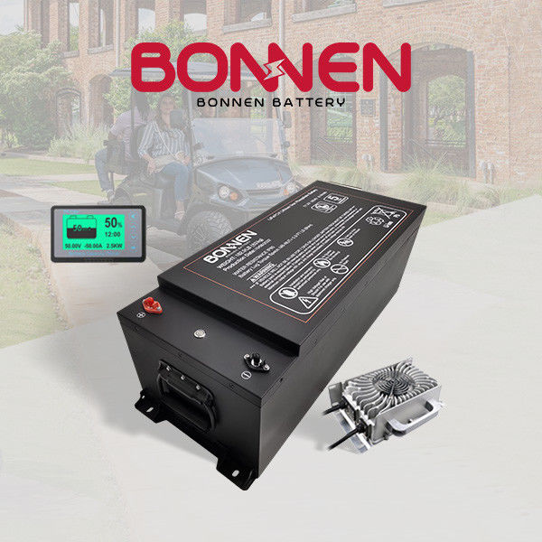 8.19kWh Lifepo4 Golf Cart Batterijen 48V 160AH Lithiumbatterij vervanging voor Yamaha Met 22A Charger