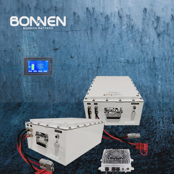 96V 50Ah Lithiumbatterij voor boten 5KWH Totaal energie en LCD-monitoring op afstand inbegrepen