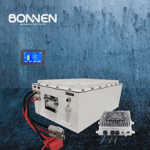 96V 50Ah Lithiumbatterij voor boten 5KWH Totaal energie en LCD-monitoring op afstand inbegrepen